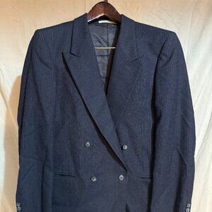 Yves Saint Laurent "Power Suit" style pinstripe jacket 100% wool 40R 36w